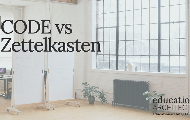 Image of: CODE vs Zettelkasten